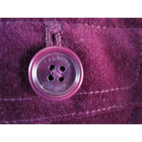 Talbots Purplish Burgundy Velvet Jacket NWOT 16P Fully Lined - Picture 2 of 12